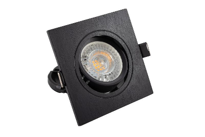 Светильник встраиваемый IP20 10Вт GU5.3 LED черн. пластик DENKIRS DK3021-BK