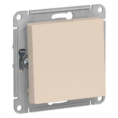 Выключатель 1-кл. СП AtlasDesign 10А IP20 (сх. 1) 10AX с самовозвратом механизм беж. SE ATN000215