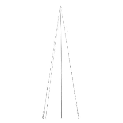 Мачта молниеприемная d40мм L6000 с оттяжками St PROxima EKF lp-6000-40-St