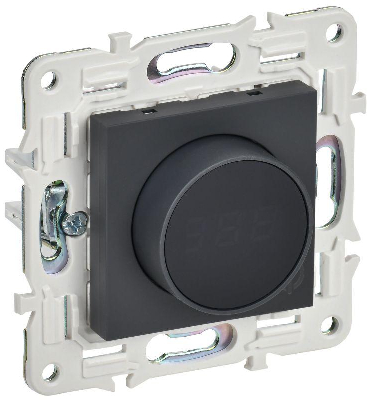 Термостат электронный SKANDY SK-T01G с индикацией графит IEK SK-RT11-K53
