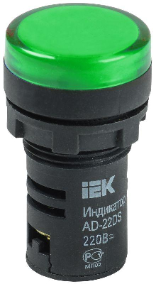 Лампа светосигнальная AD22DS d22мм 110В AC/DC зел. IEK BLS10-ADDS-110-K06