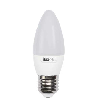 Лампа светодиодная PLED-SP C37 7Вт свеча 3000К тепл. бел. E27 530лм 230В JazzWay 1027825-2