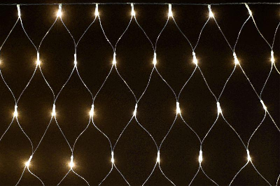 Гирлянда "Сеть" 1.5х1.5м 160LED тепл. бел. IP20 провод прозр. 230В с контроллером 8 режимов IEK LGDB410-1-160-L1-T-S-44