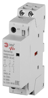 Контактор модульный КМ20-20 АС PRO NO-902-327 ЭРА Б0062261