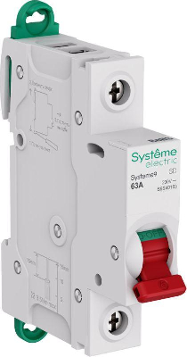 Выключатель нагрузки 1п 63А Systeme9 230В SE S9S40163