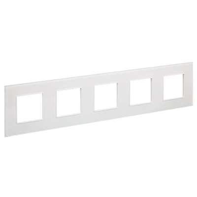 Рамка 5-м SKANDY SK-F25W стекло арктич. бел. IEK SK-M52-G-K01