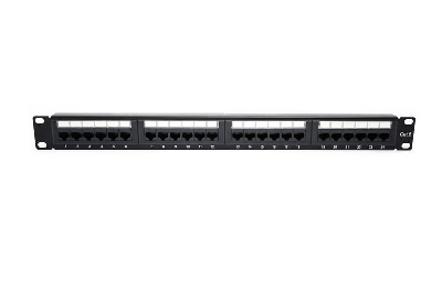 Патч-панель 19 1U кат.6 неэкранир. 24 порта RJ45 Dual IDC TOKOV ELECTRIC TKE-PP-6-1U-24P-UTP