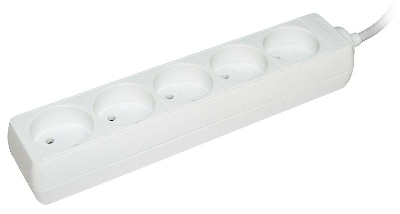Удлинитель 5х3м без заземл. 10А IP20 У5 ПВС 2х0.75 ИЭК WYP10-06-05-03-N