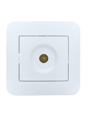 Розетка телевизионная оконечная TV СП ASTI IP20 в сборе бел. LEZARD 7081-0202-130