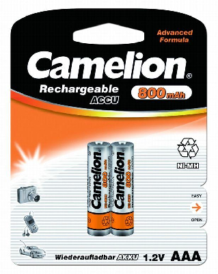 Аккумулятор R03 NI-MN 800мА.ч BP-2 (блист.2шт) Camelion 3674