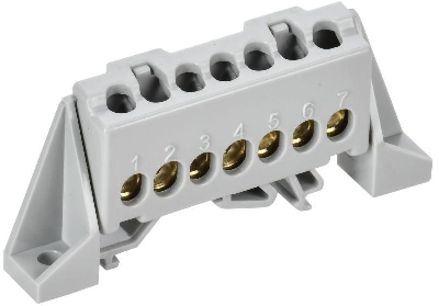 Шина L "фаза" в комб. изол. "Стойка" 6х9-7-Ср TEKFOR IEK TF-NN10-07-DP-K03