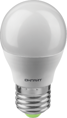 Лампа светодиодная 90 064 OLL-G45-12-230-4K-E27-FR 12Вт шар 4000К нейтр. бел. E27 1200лм 176-264В ОНЛАЙТ 90064