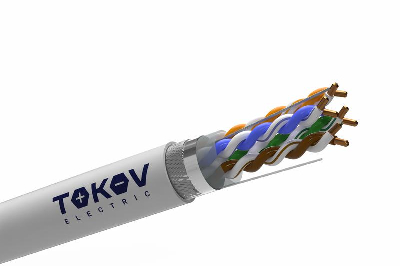 Кабель витая пара SF/UTP 4х2х24AWG (0.52мм) кат.5E PVC TOKOV PRO Fluke tested (м) TOKOV ELECTRIC TKP-C06-SF/UTP-42-5E-305