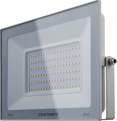 Прожектор светодиодный 90 140 OFL-100-6K-WH-IP65-LED 100Вт 6000К IP65 8000лм бел. ОНЛАЙТ 90140